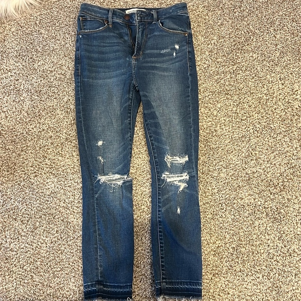 Abercrombie and Fitch Super Skinny Ankle High Rise Jeans petite